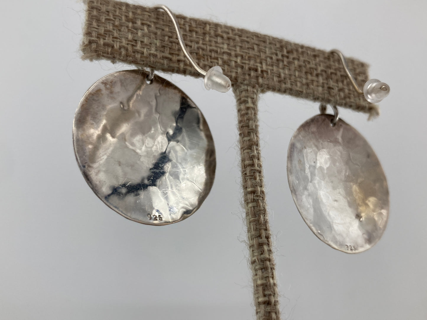 Sterling Silver Disk Earrings