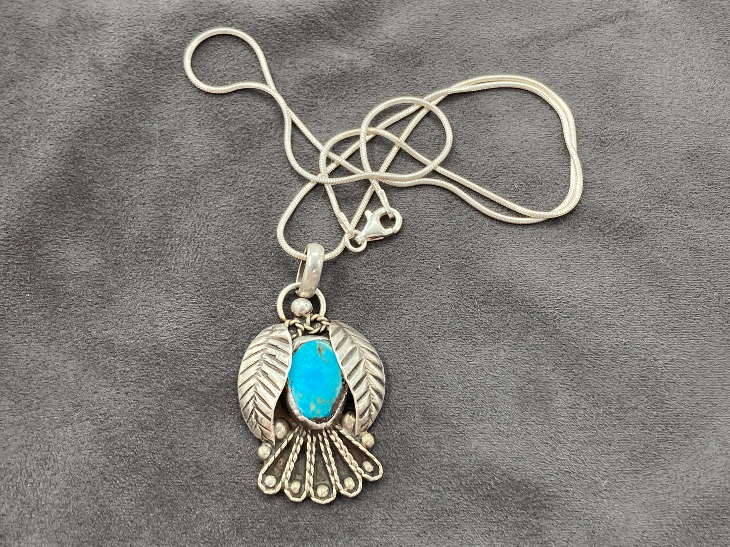 Flying Solo Turquoise Necklace