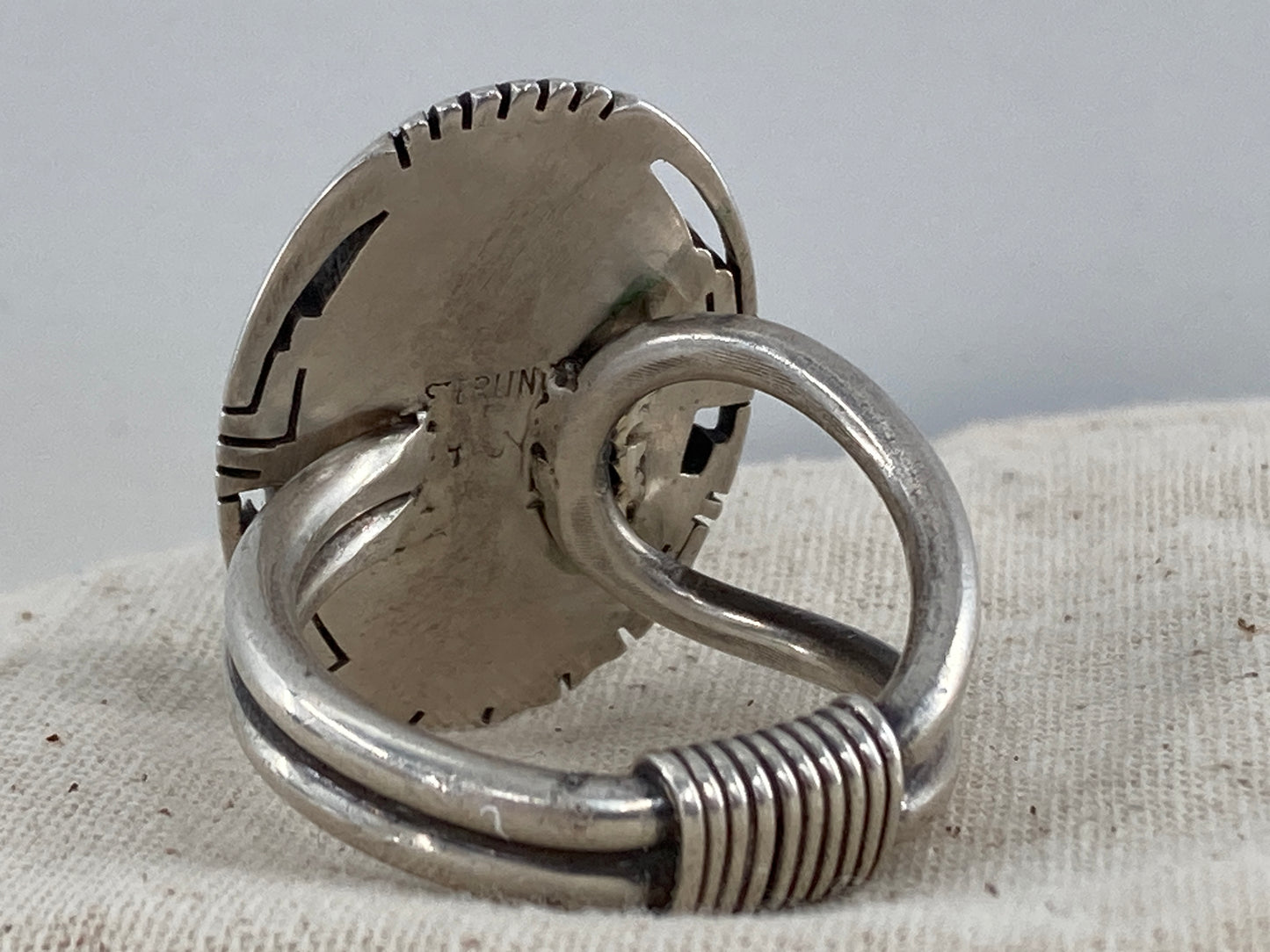 Double Banded Sonoran Gold Turquoise Ring