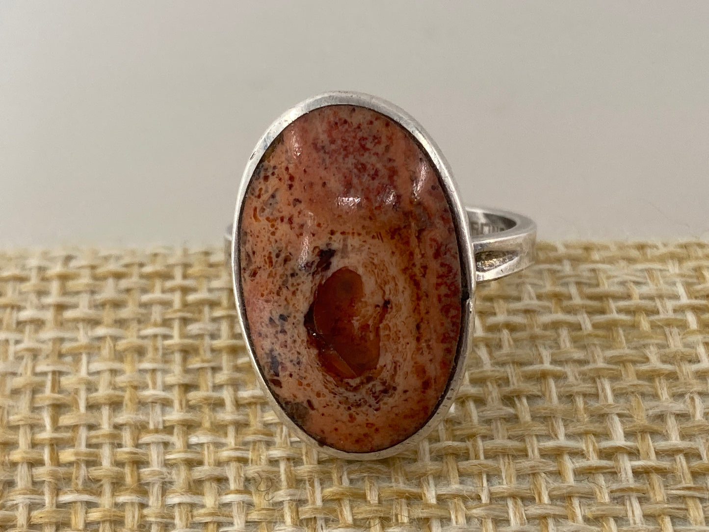 Botswana Agate in Sterling Silver Ring