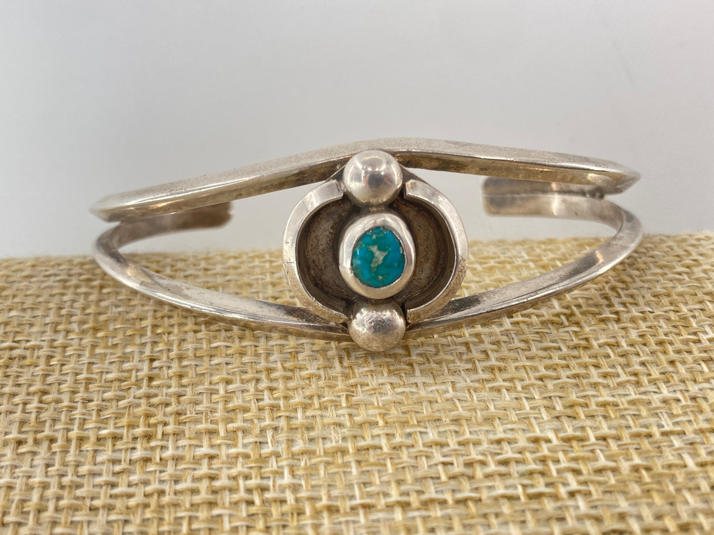 Kingman Turquoise in Sterling Silver Cuff Bracelet