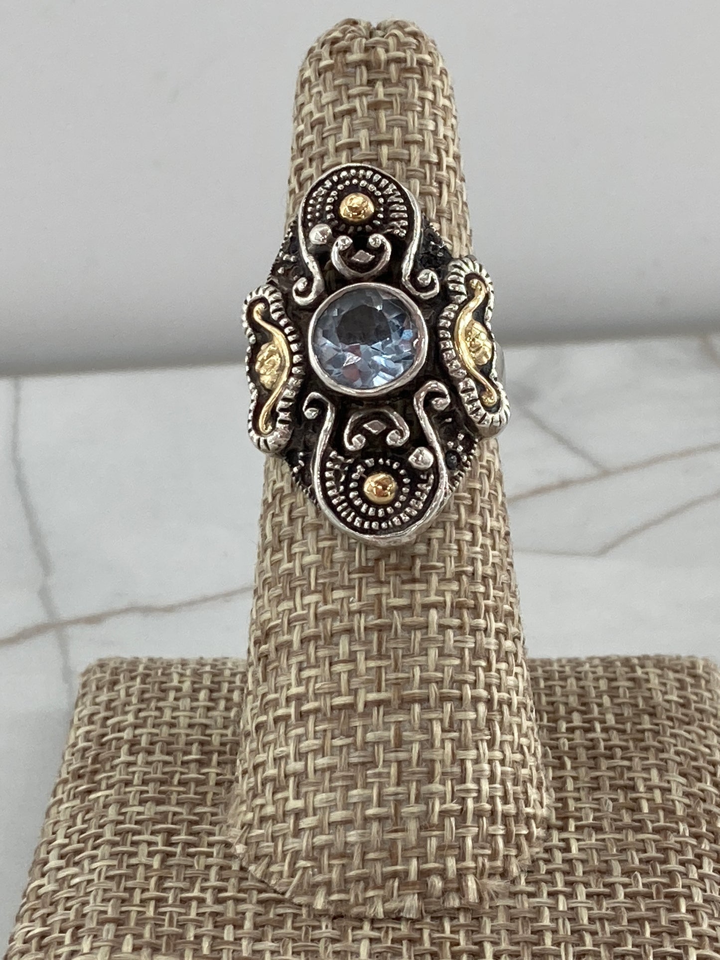14K Gold & Topaz Stone Ring