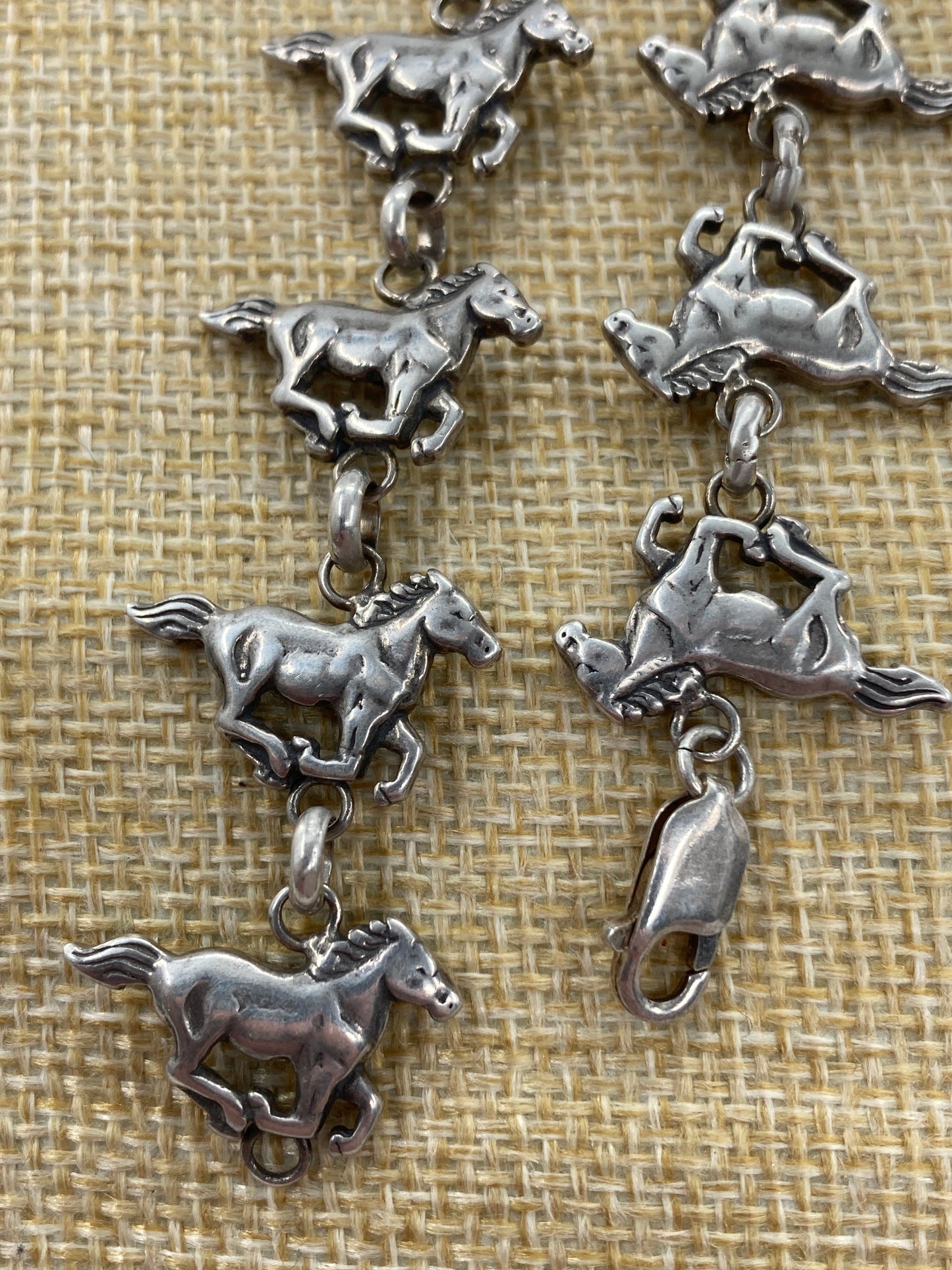 Sterling Silver Horse Bracelet