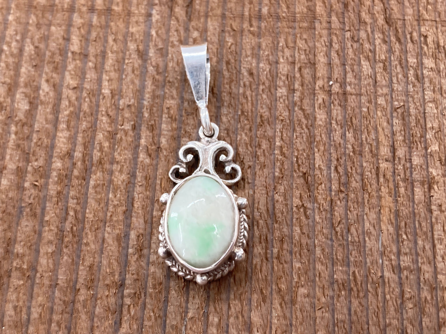 Jade in Sterling Silver Pendant