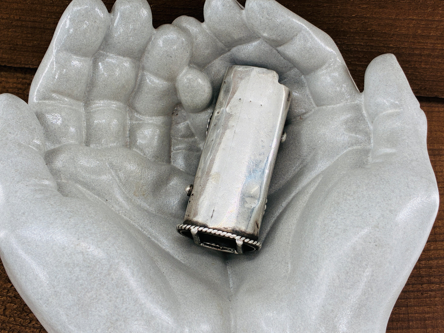 Tippy the Sterling Silver Turquoise Lighter Case Jacket
