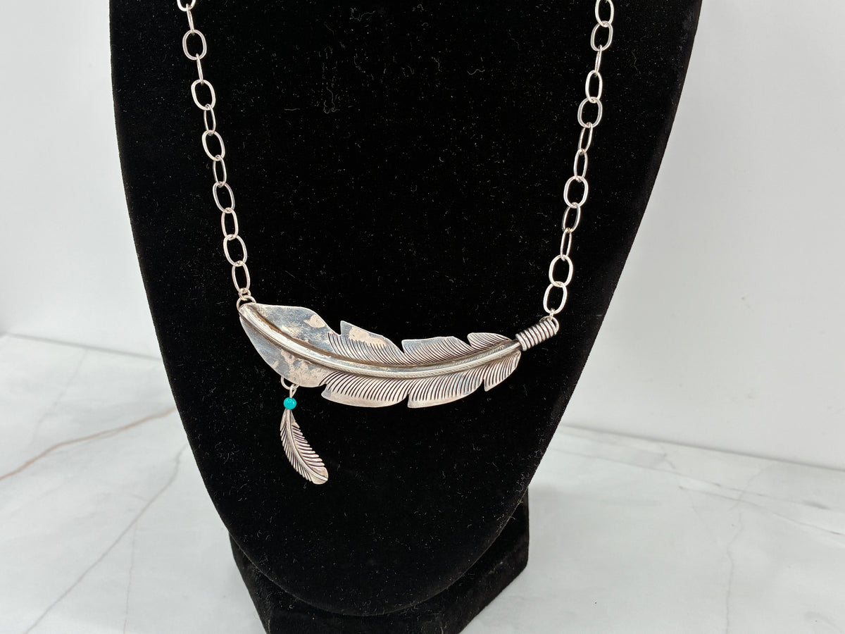 Reborn Feathers Sterling Silver Necklace