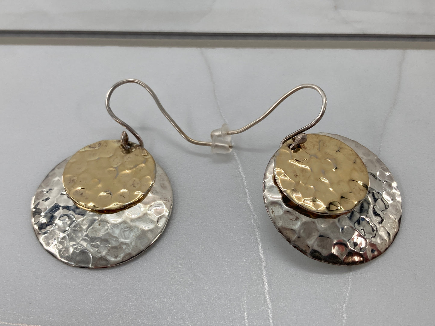 Sterling Silver Disk Earrings