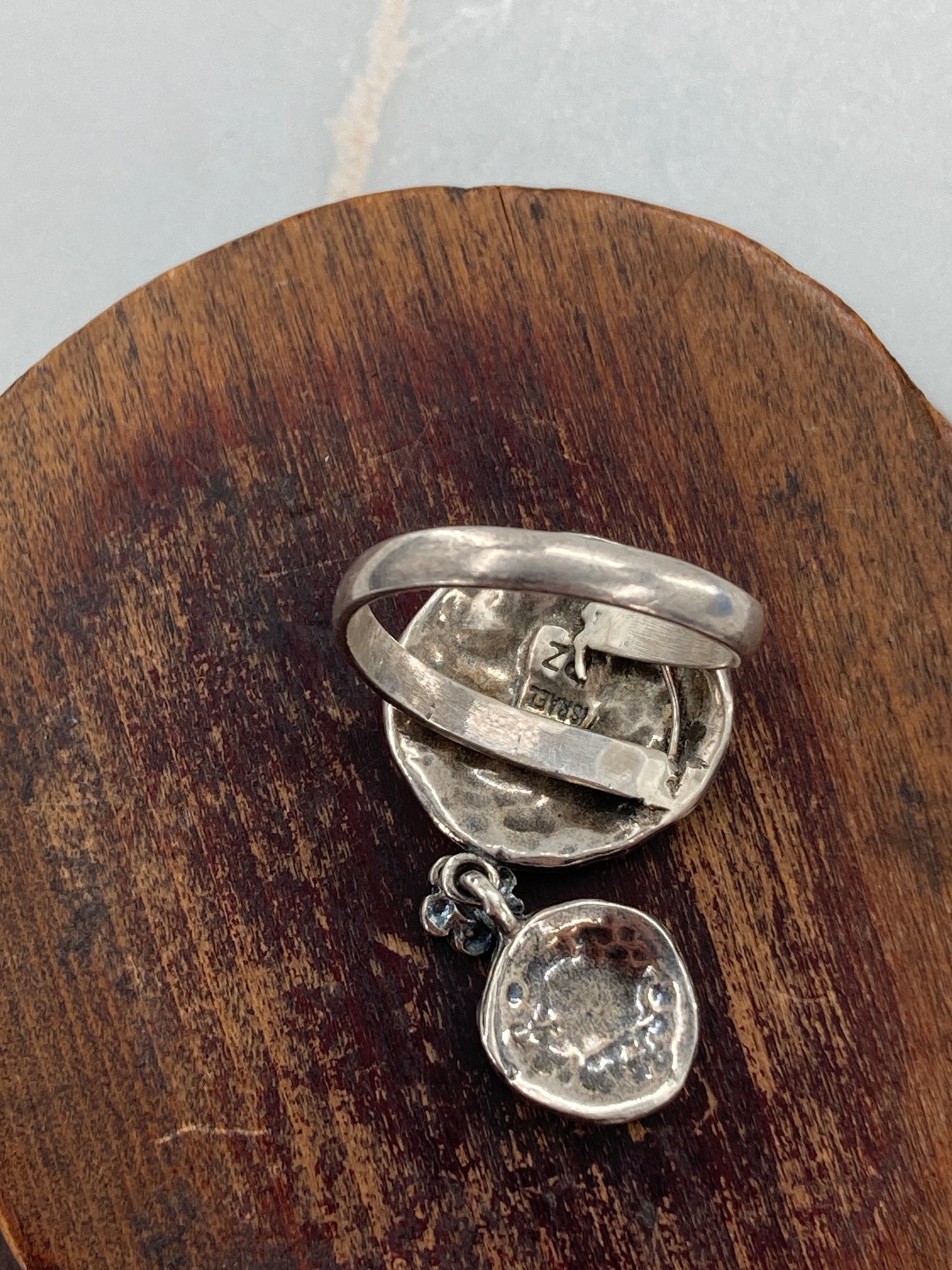 Double Trouble Sterling Bubbles Ring