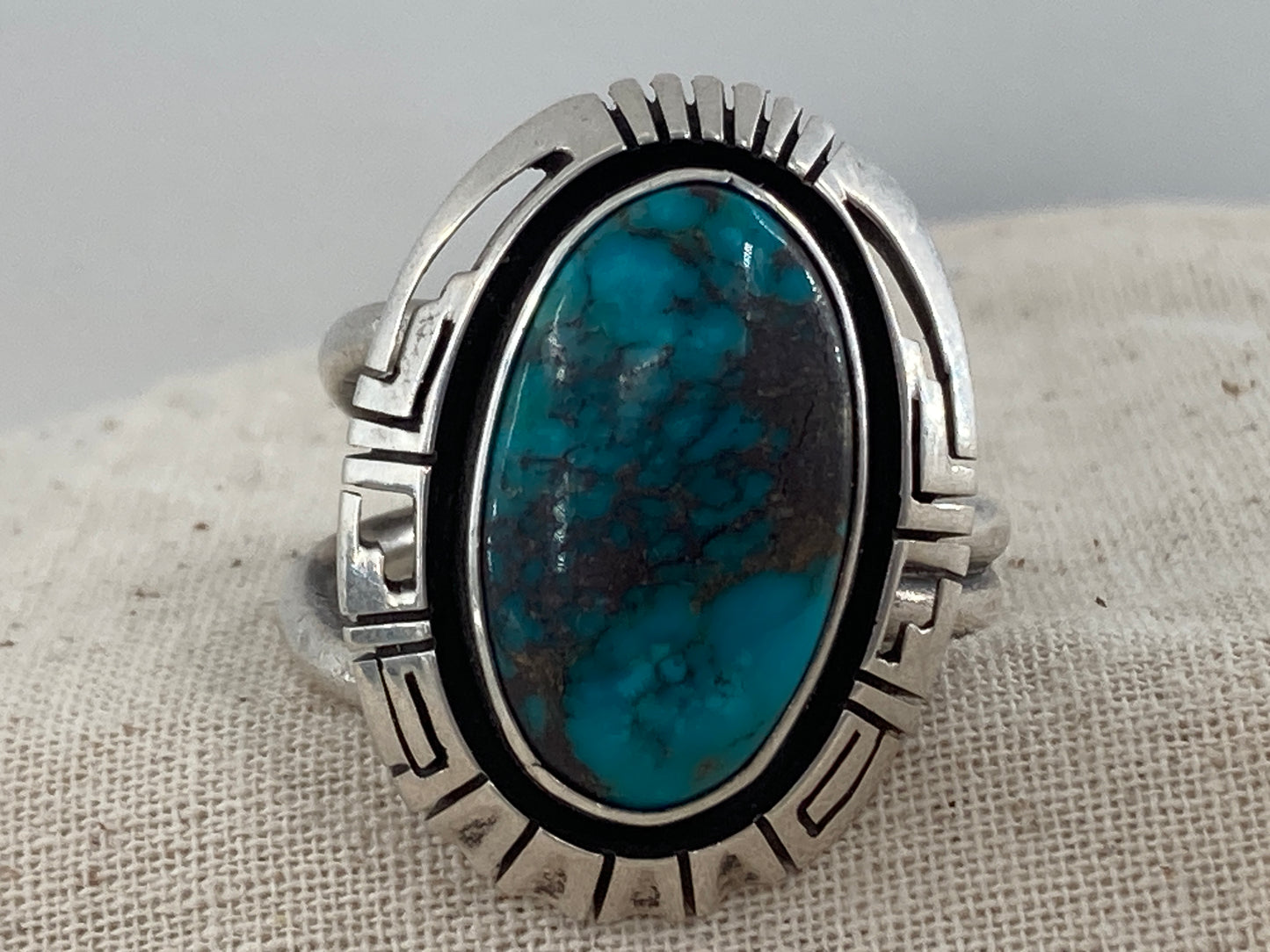 Double Banded Sonoran Gold Turquoise Ring