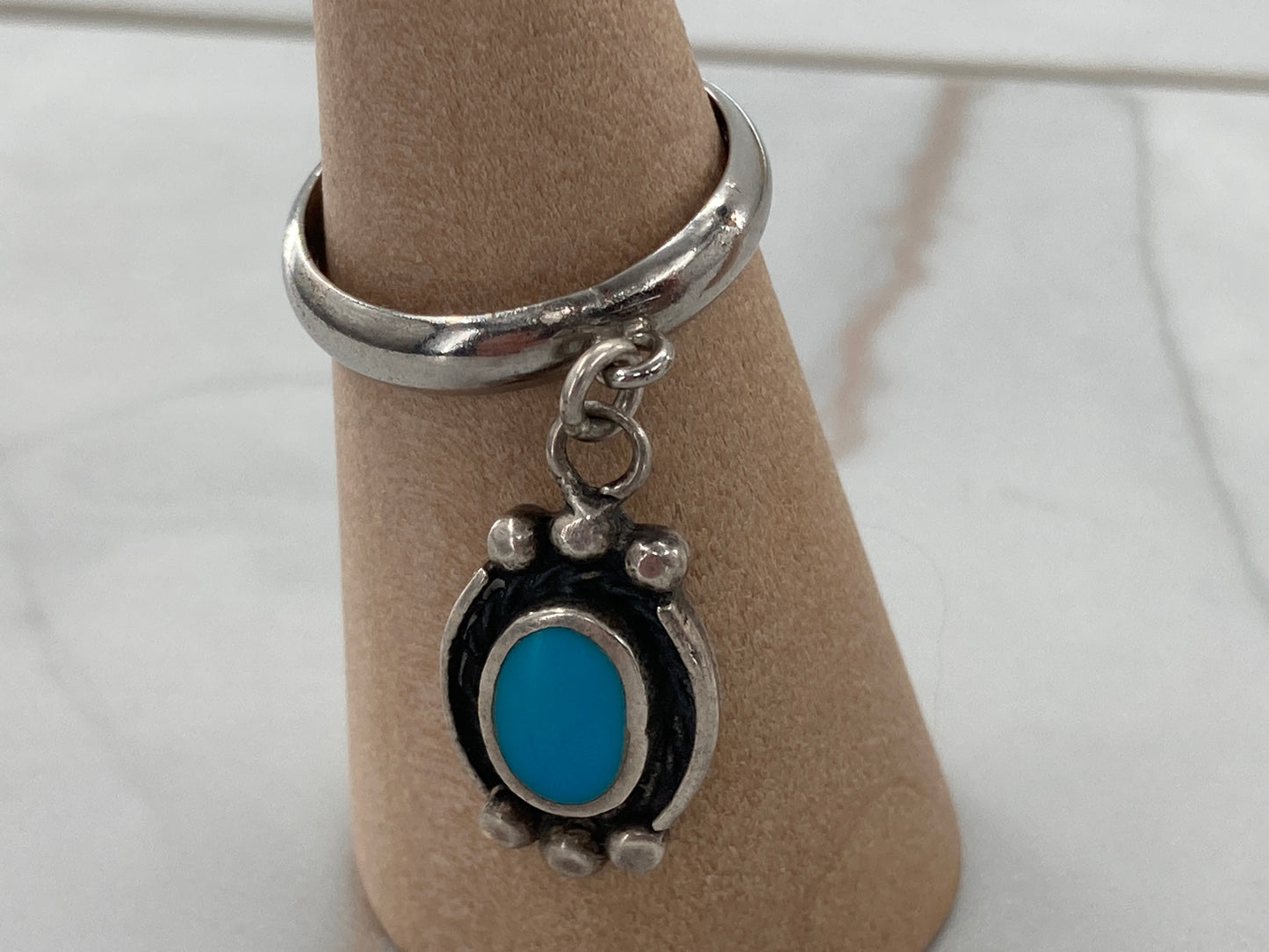 Turquoise Dust Charm Ring
