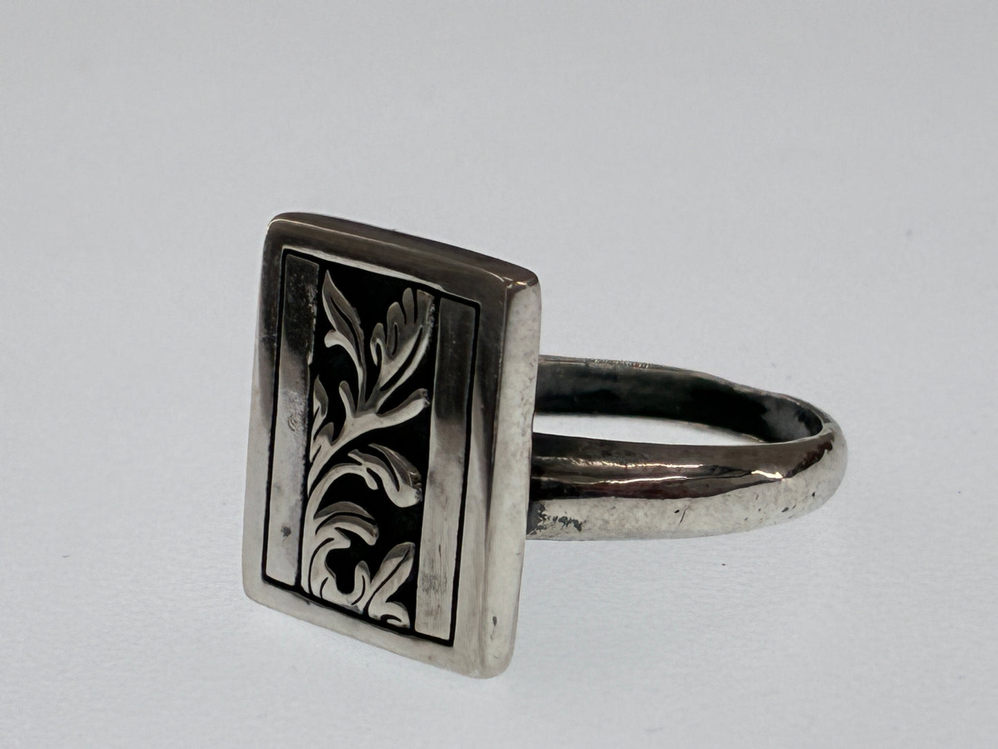 Sterling Silver Leaf Design Ring #2
