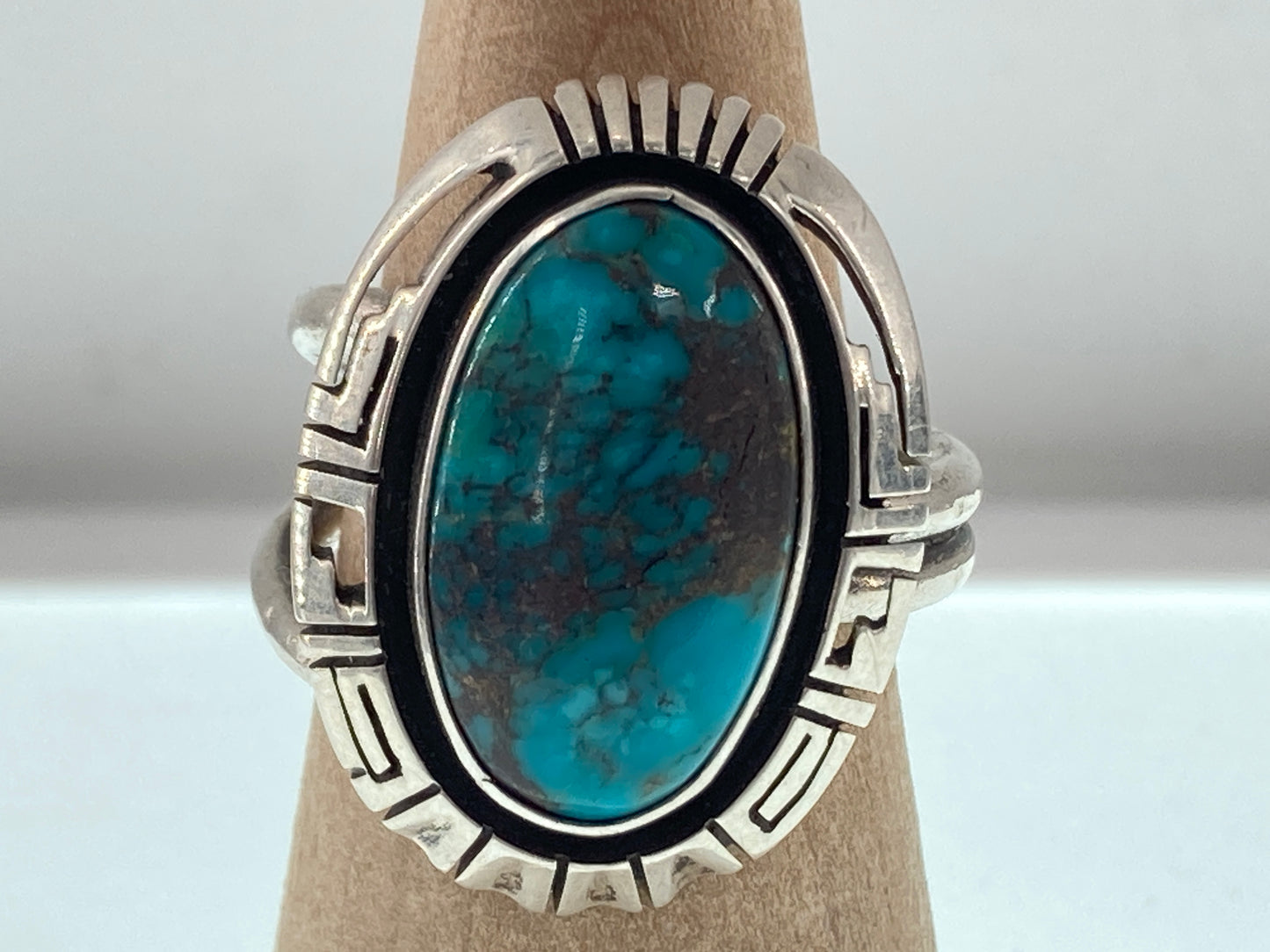 Double Banded Sonoran Gold Turquoise Ring