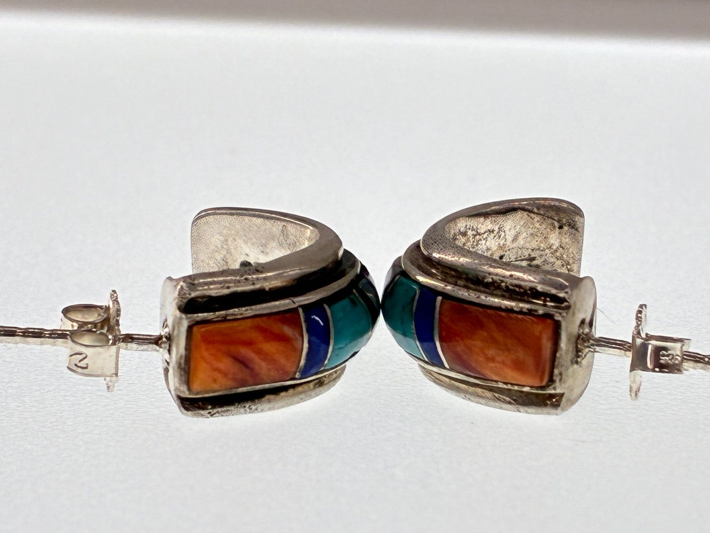 Natural Stones set in Sterling Silver Earrings