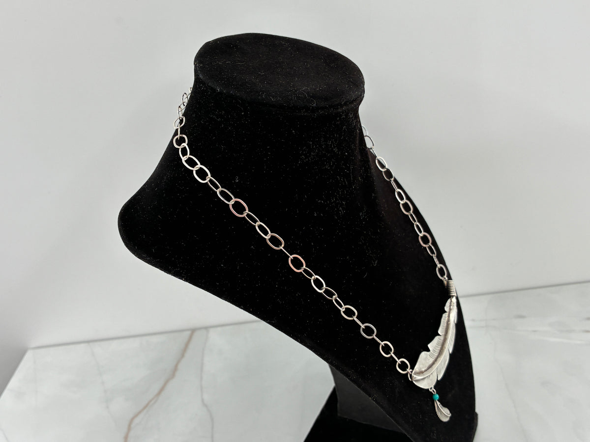 Reborn Feathers Sterling Silver Necklace