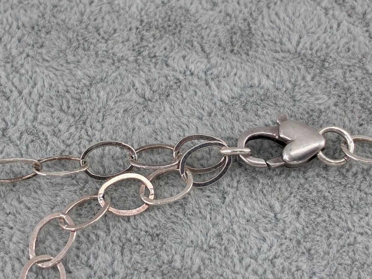 Amethyst Sterling Silver Statement Necklace - Fully Adjustable