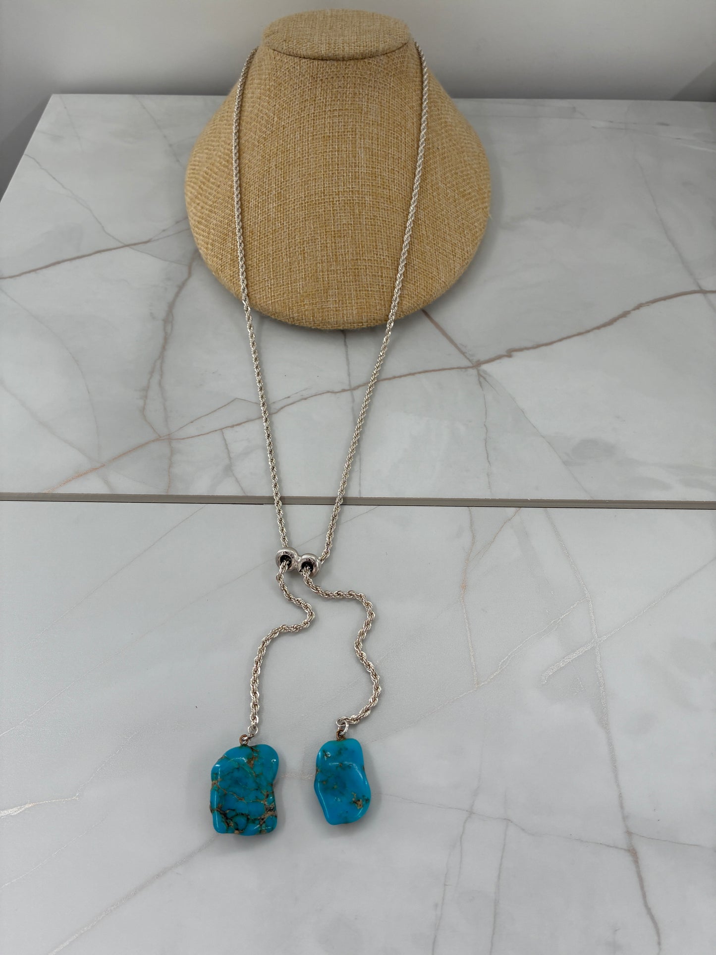 Turquoise Bolo Necklace