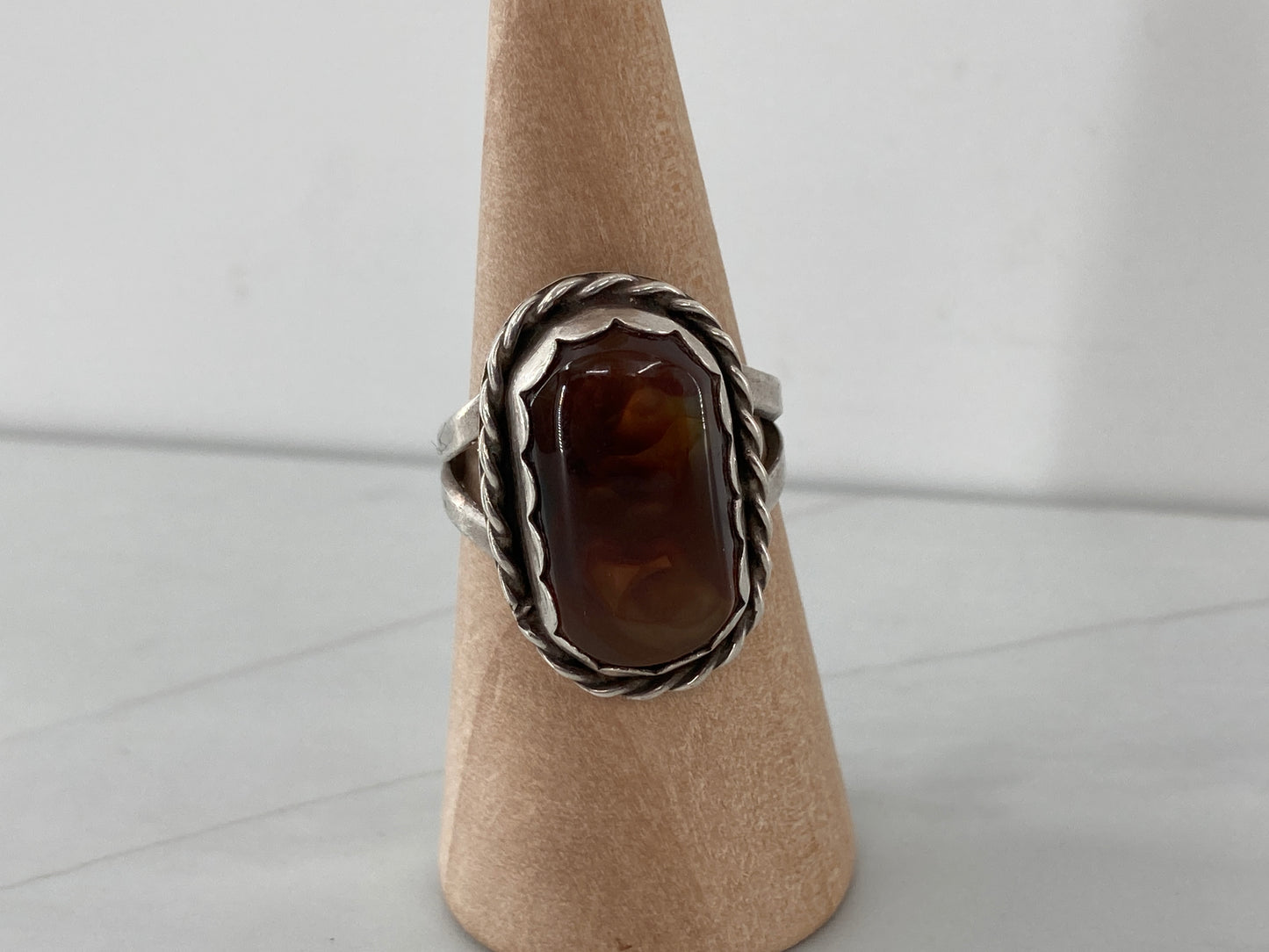 Vintage Fire Agate Ring