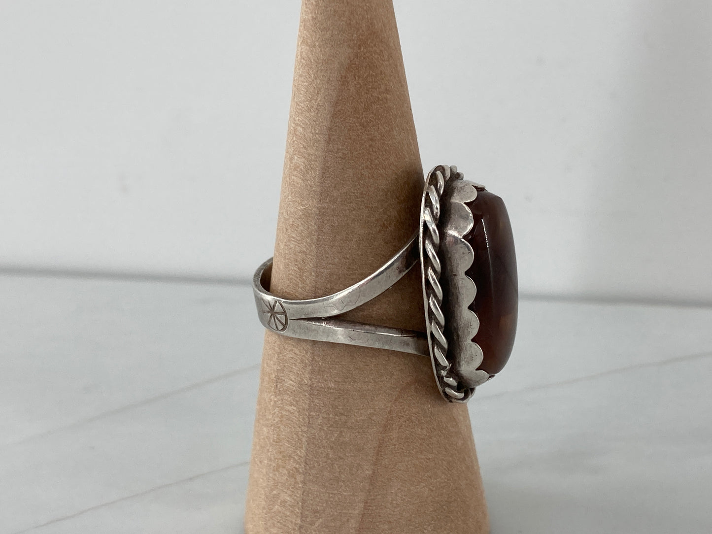 Vintage Fire Agate Ring