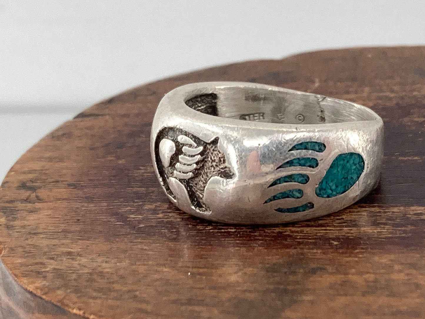 Turquoise Bear Ring
