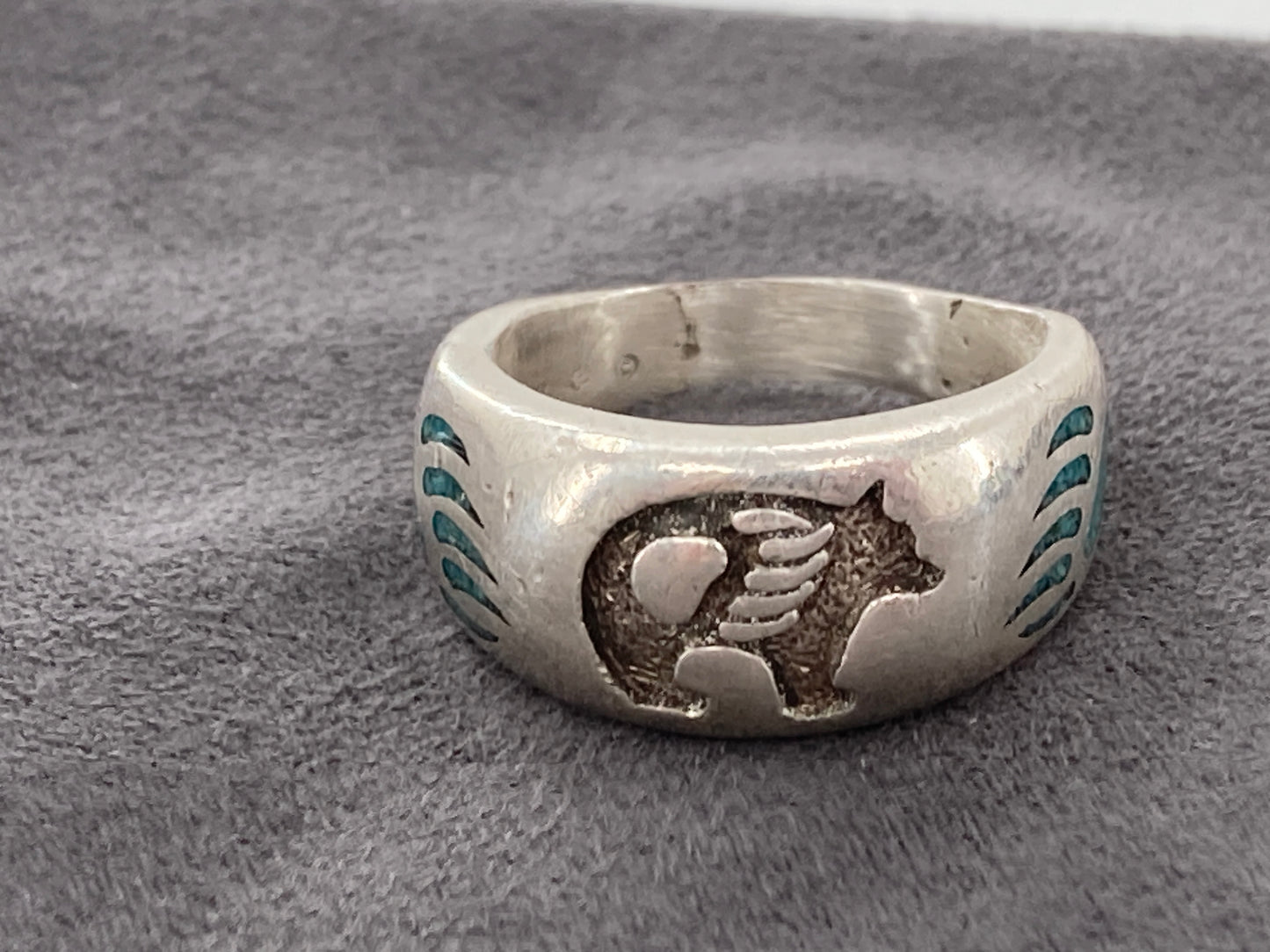 Turquoise Bear Ring