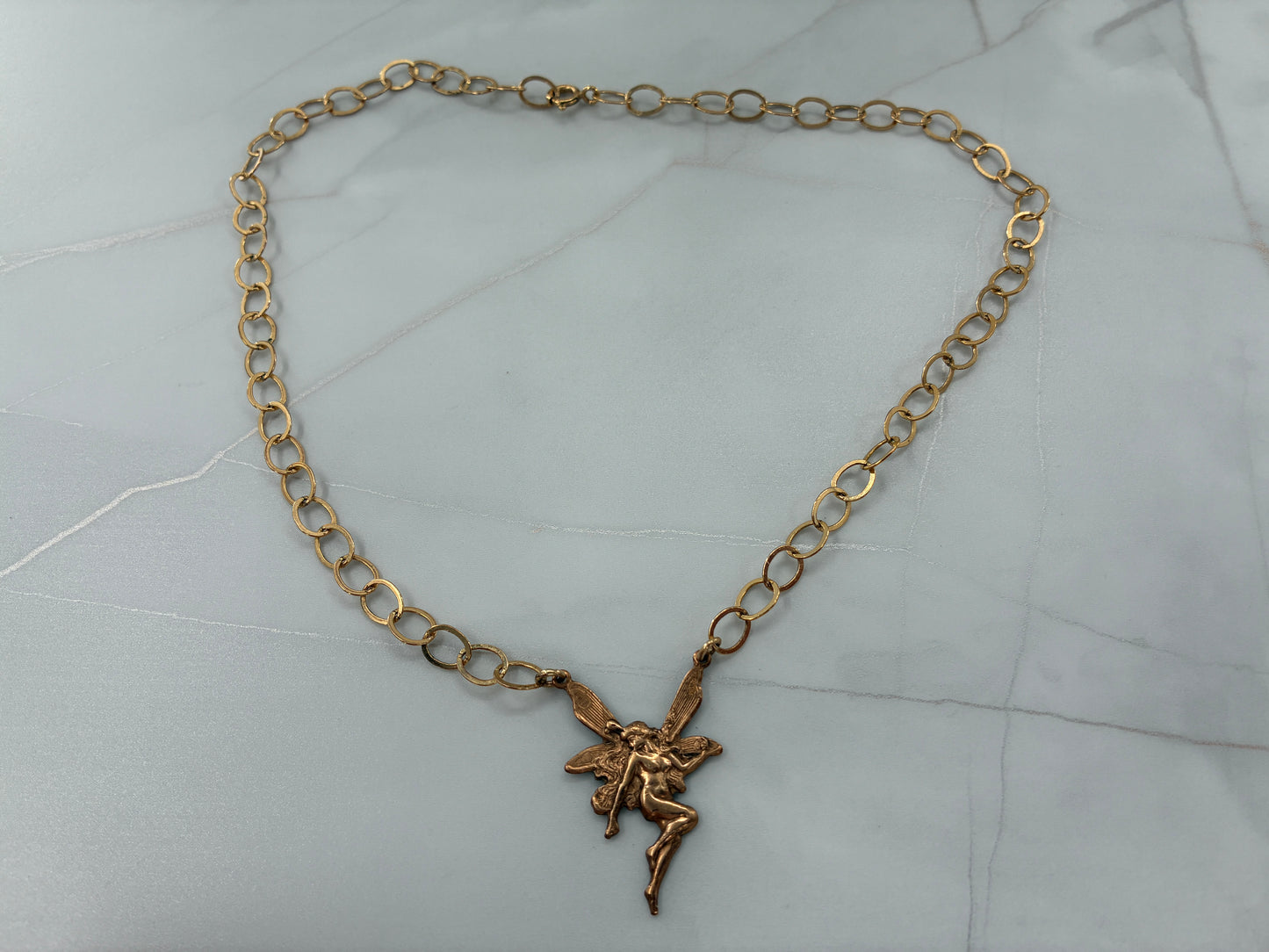 Brass Fairy Necklace