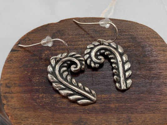 Sterling Silver Fern Earrings