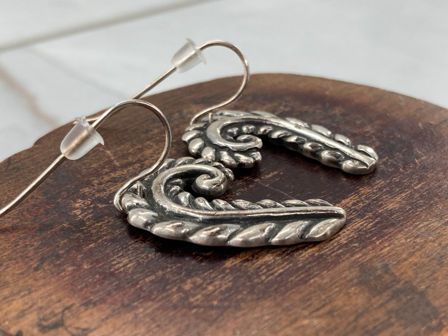 Sterling Silver Fern Earrings