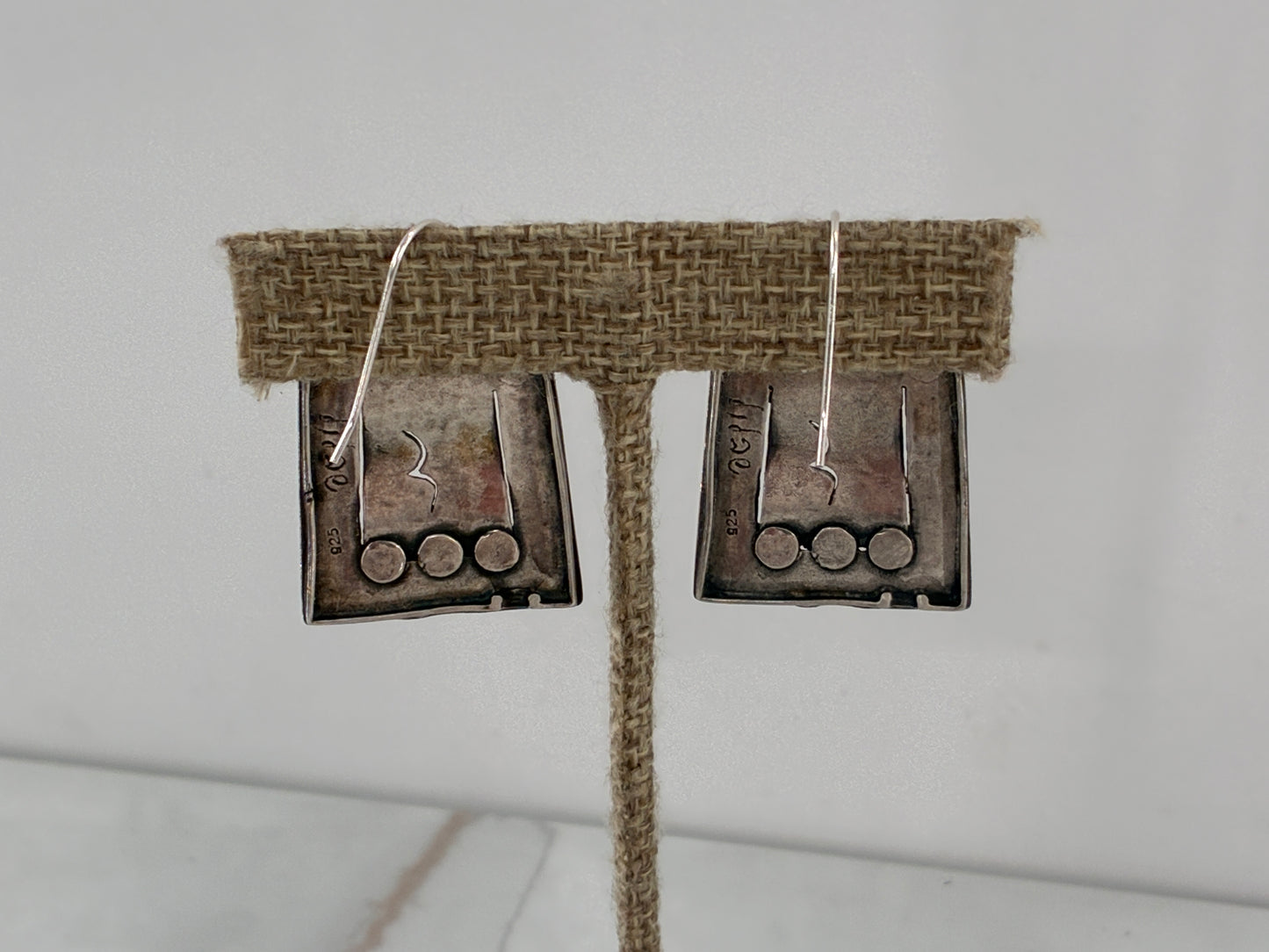 Blue Opal Sterling Silver Fated Earrings