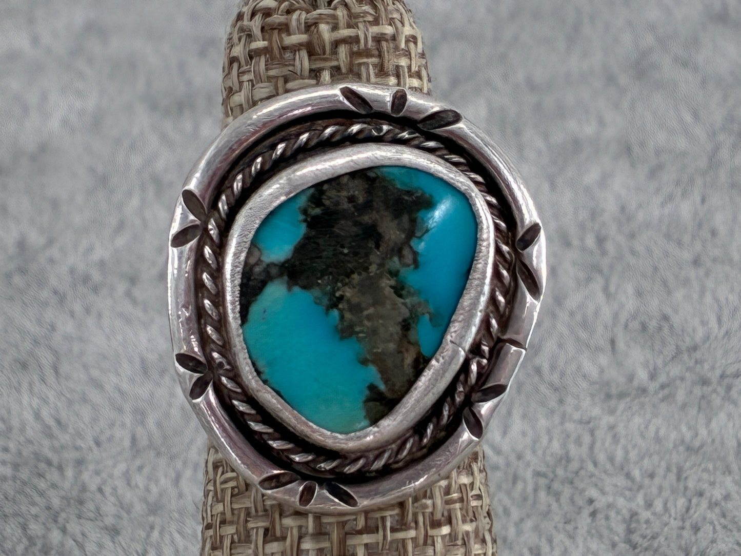 Rescued Mined Turquoise Ring - Size 4.25