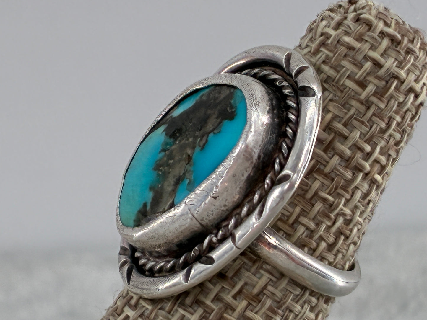 Rescued Mined Turquoise Ring - Size 4.25