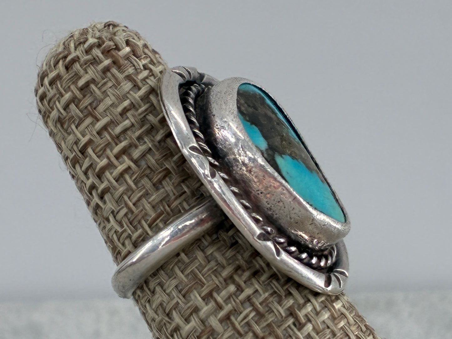 Rescued Mined Turquoise Ring - Size 4.25