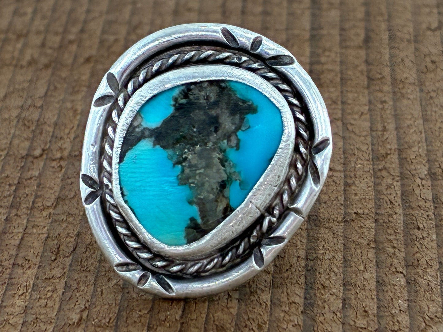 Rescued Mined Turquoise Ring - Size 4.25
