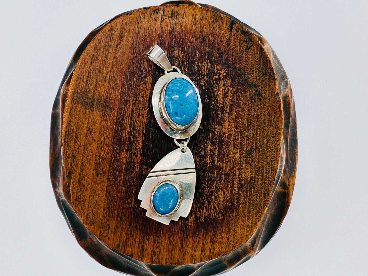 Denim Lapis and Lapis Lazuli Pendant