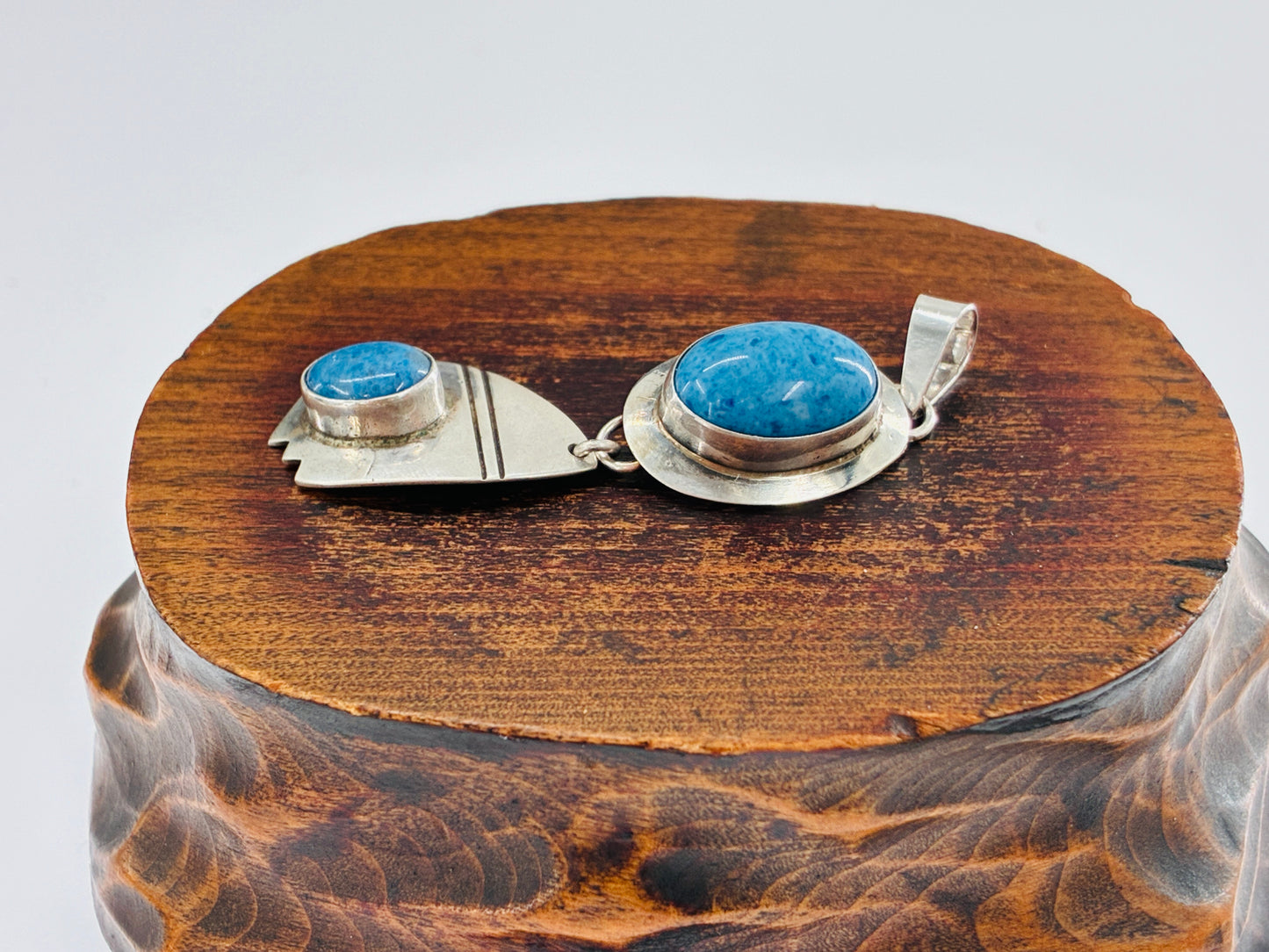 Denim Lapis and Lapis Lazuli Pendant