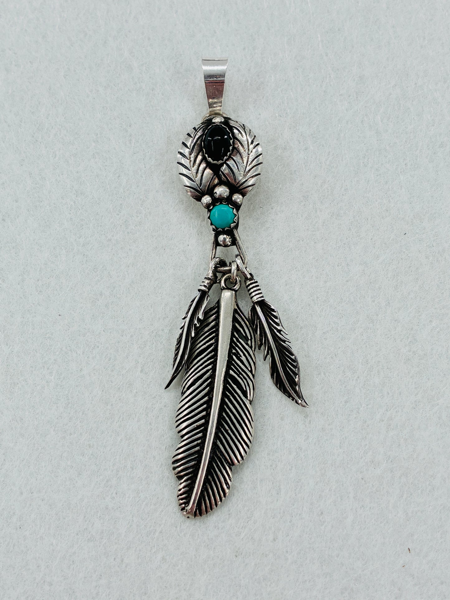 Onyx and Turquoise Watch Tab-to-Fab Pendant