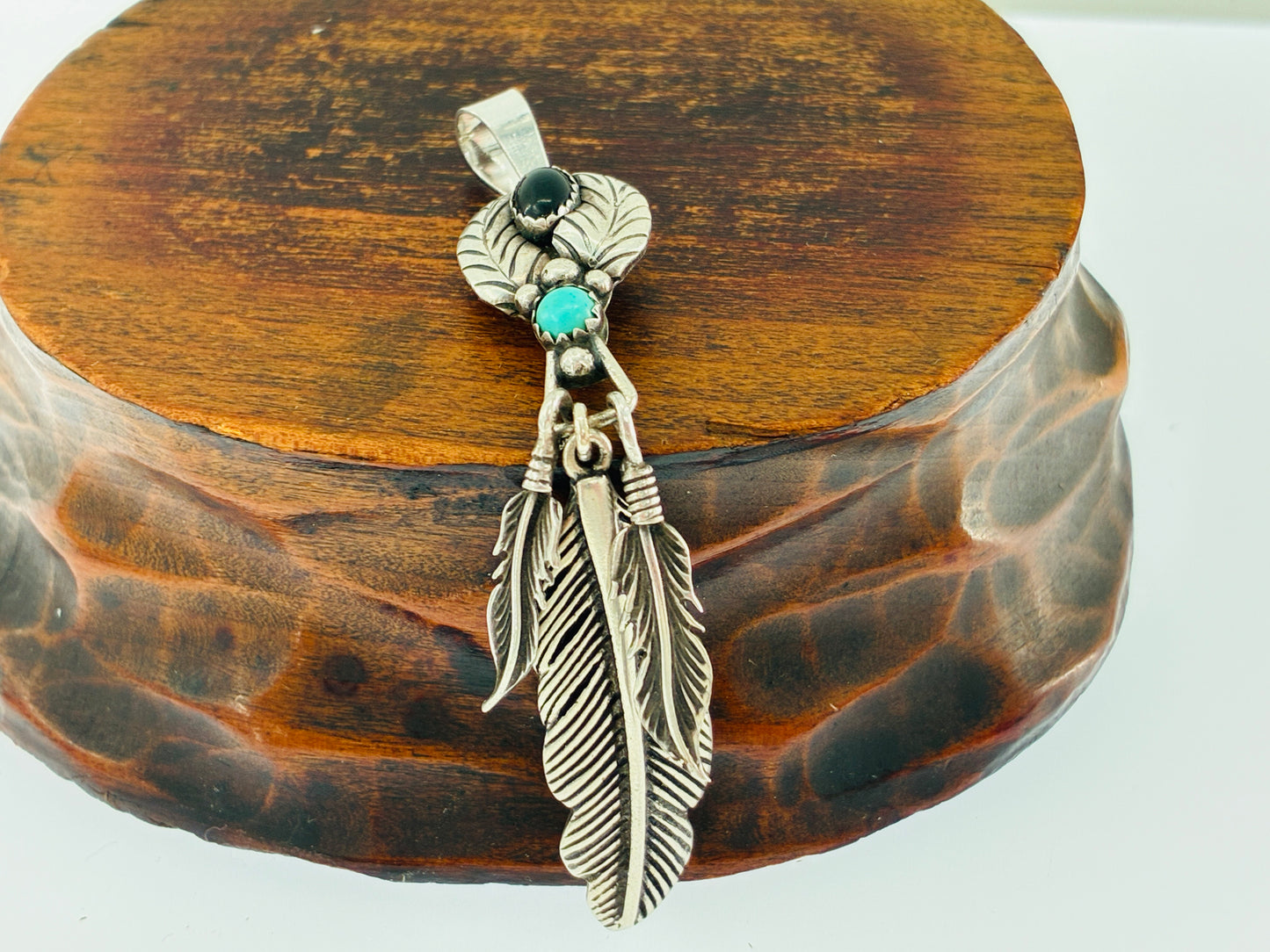 Onyx and Turquoise Watch Tab-to-Fab Pendant