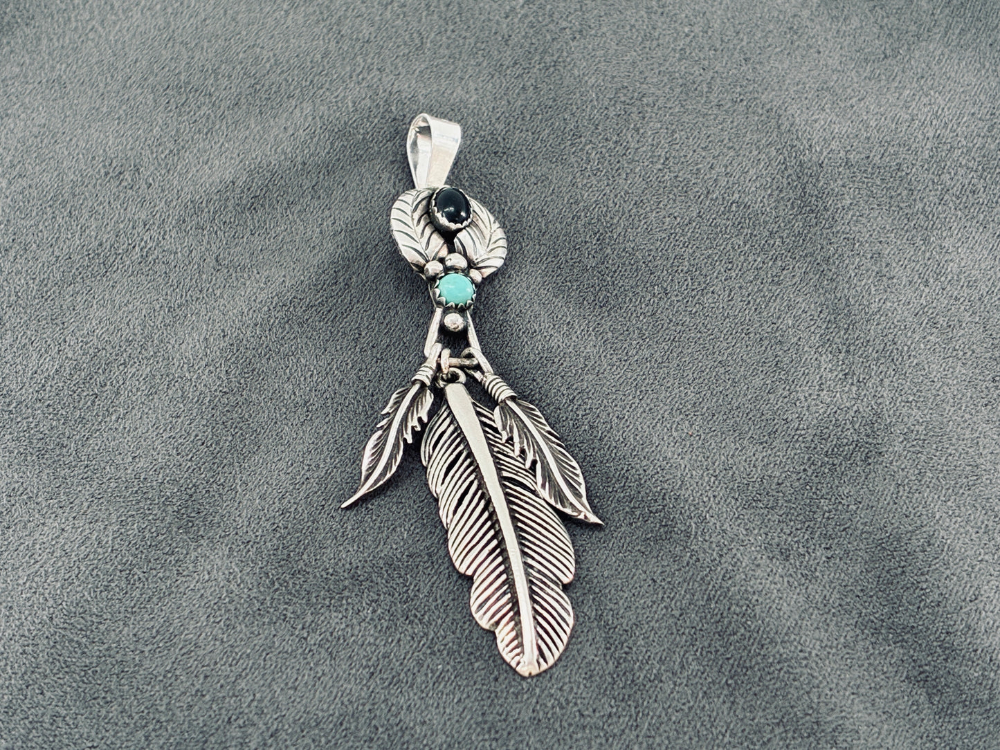 Onyx and Turquoise Watch Tab-to-Fab Pendant