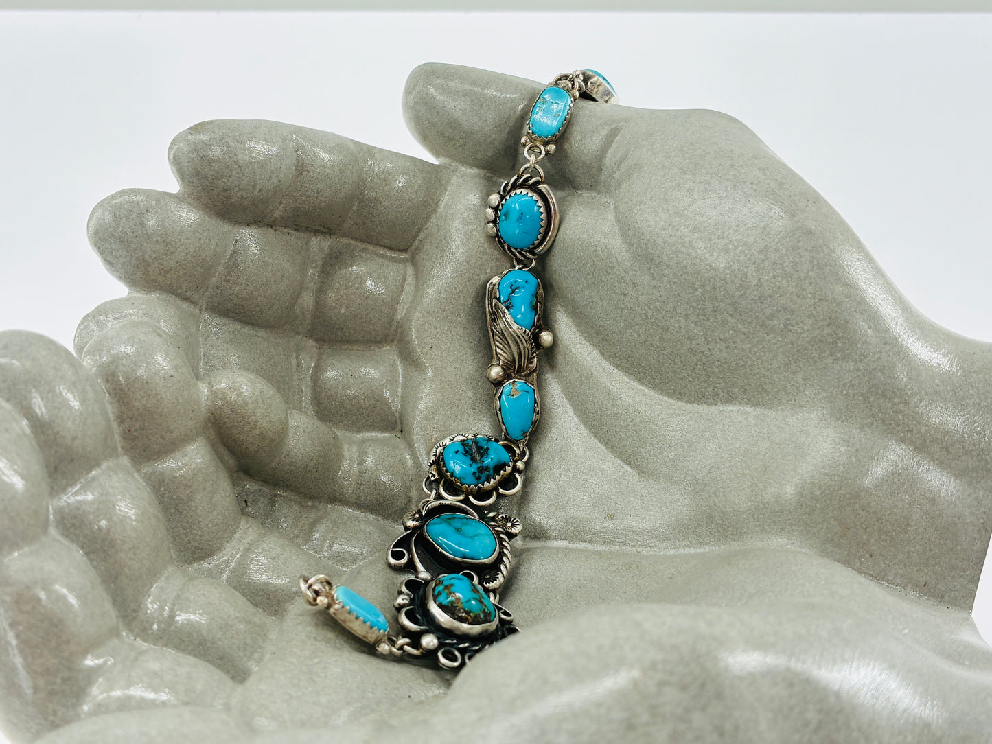 Turquoise Impossible Bracelet - Native Navaho/Vintage American