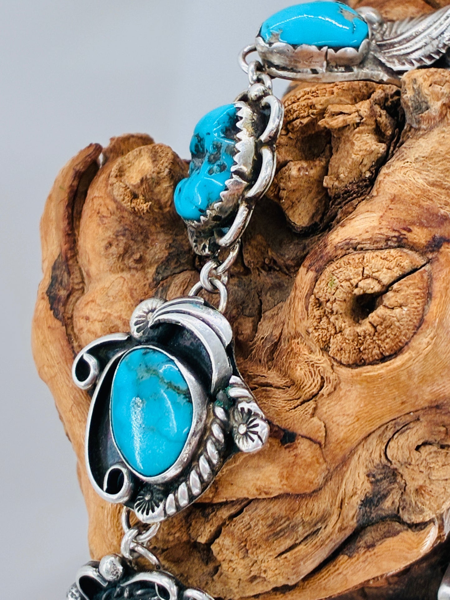Turquoise Impossible Bracelet - Native Navaho/Vintage American