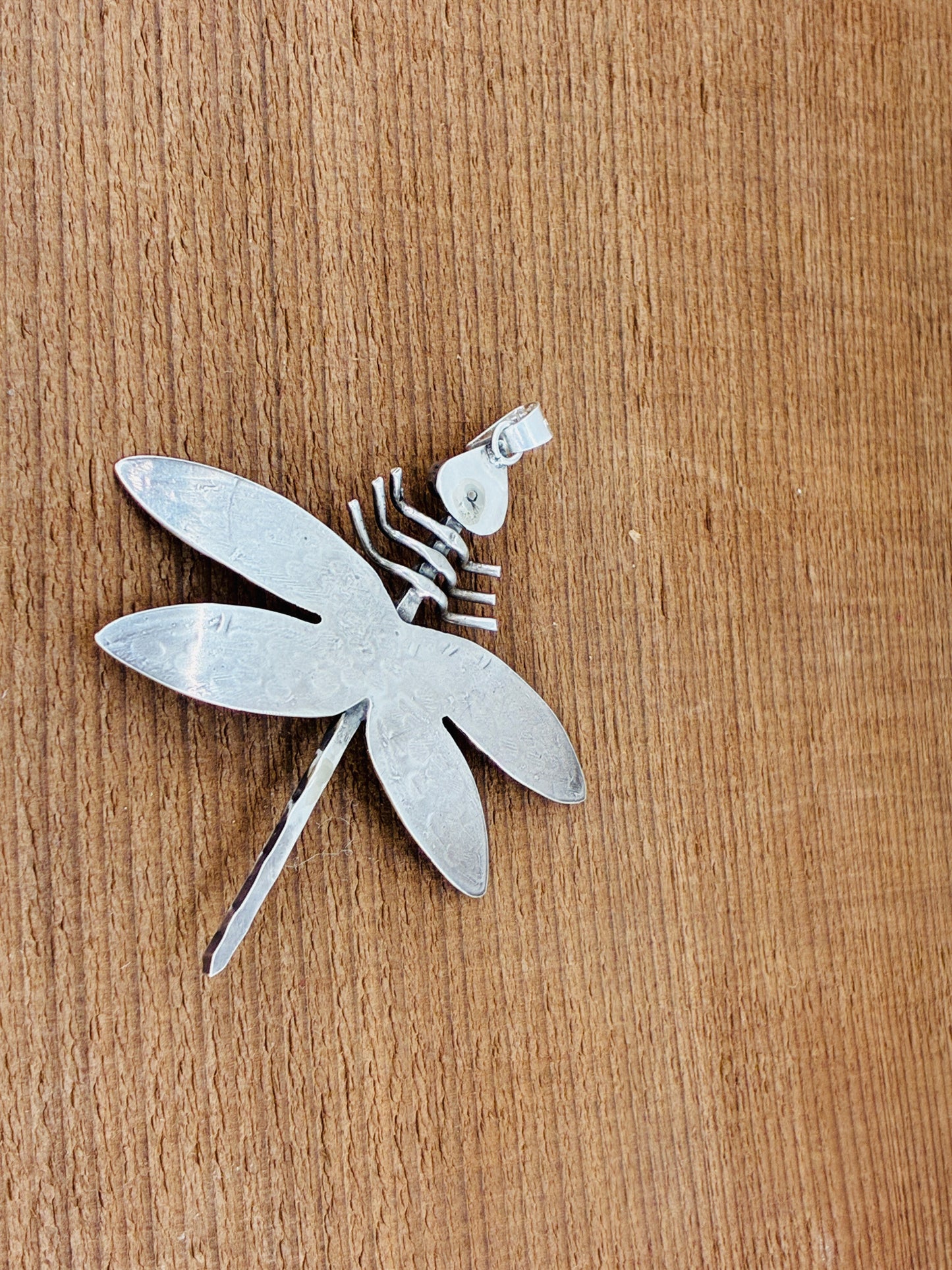 Turquoise Sterling Silver Dragonfly Pendant