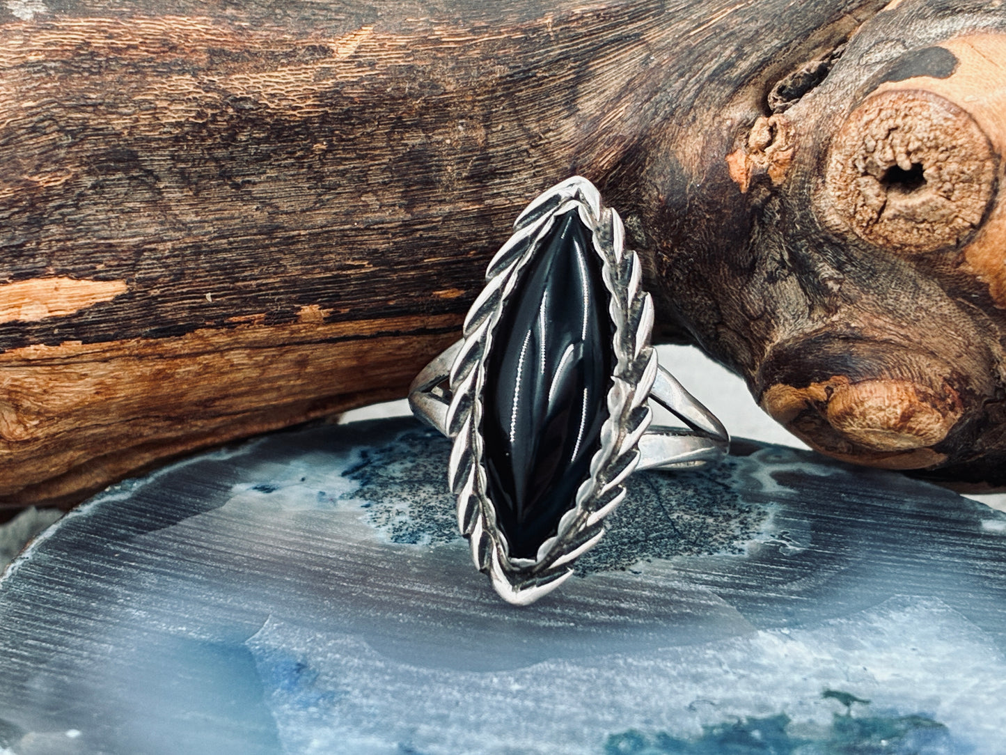 Onyx Rescued Ring