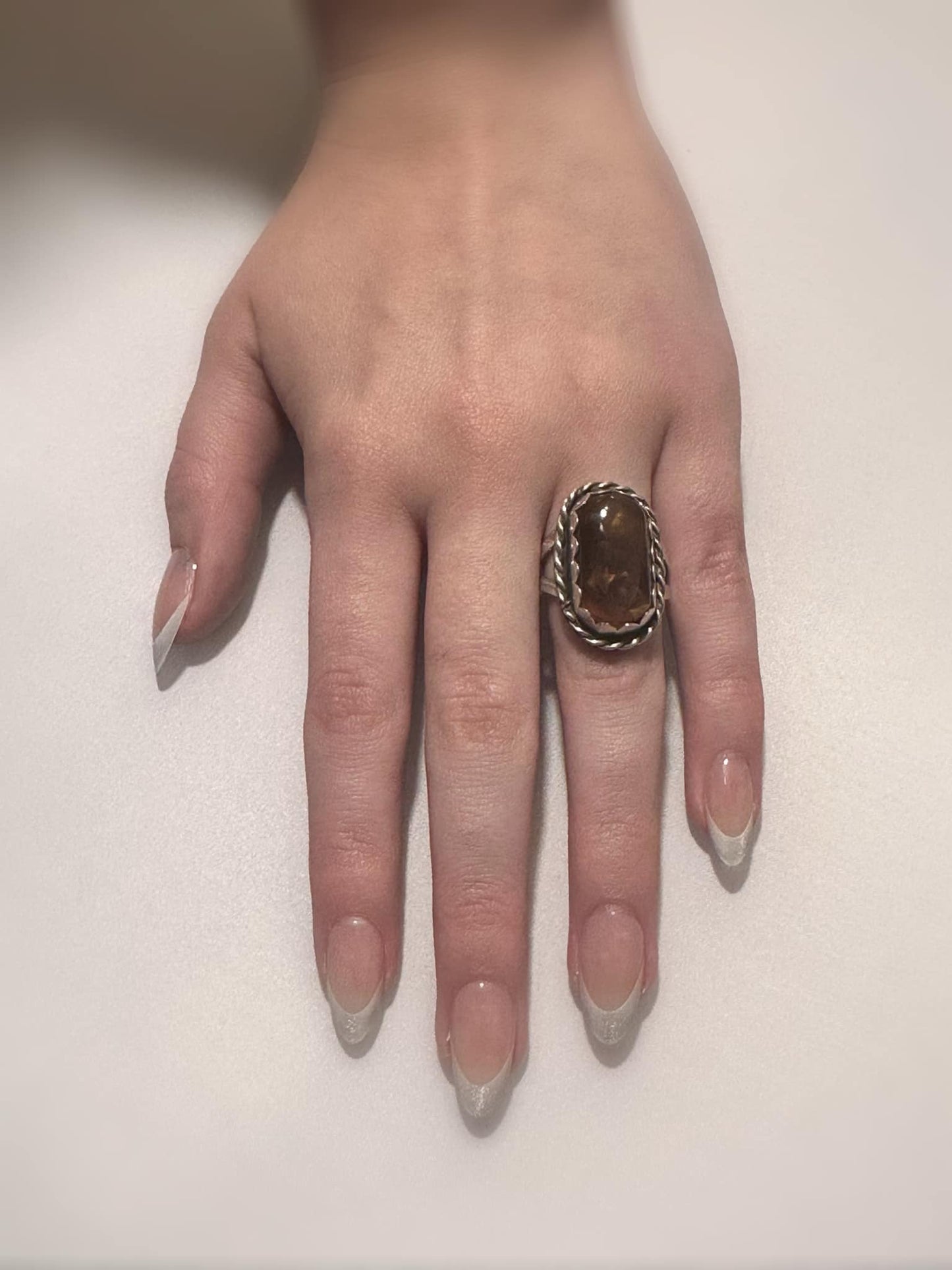 Vintage Fire Agate Ring