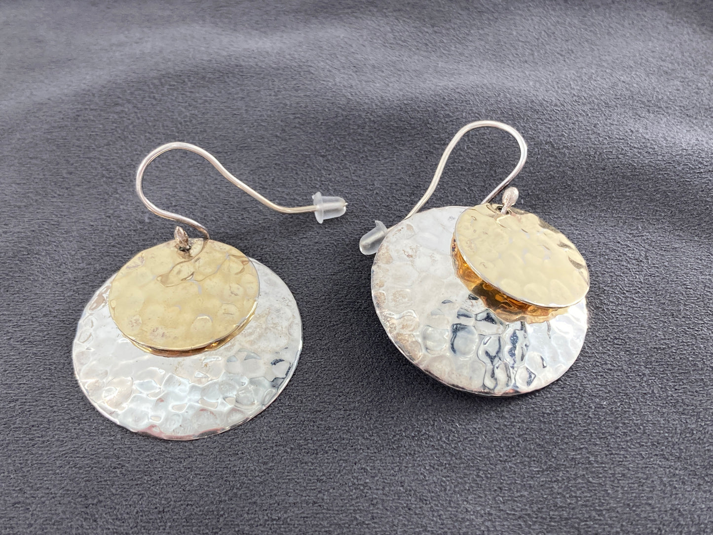 Sterling Silver Disk Earrings