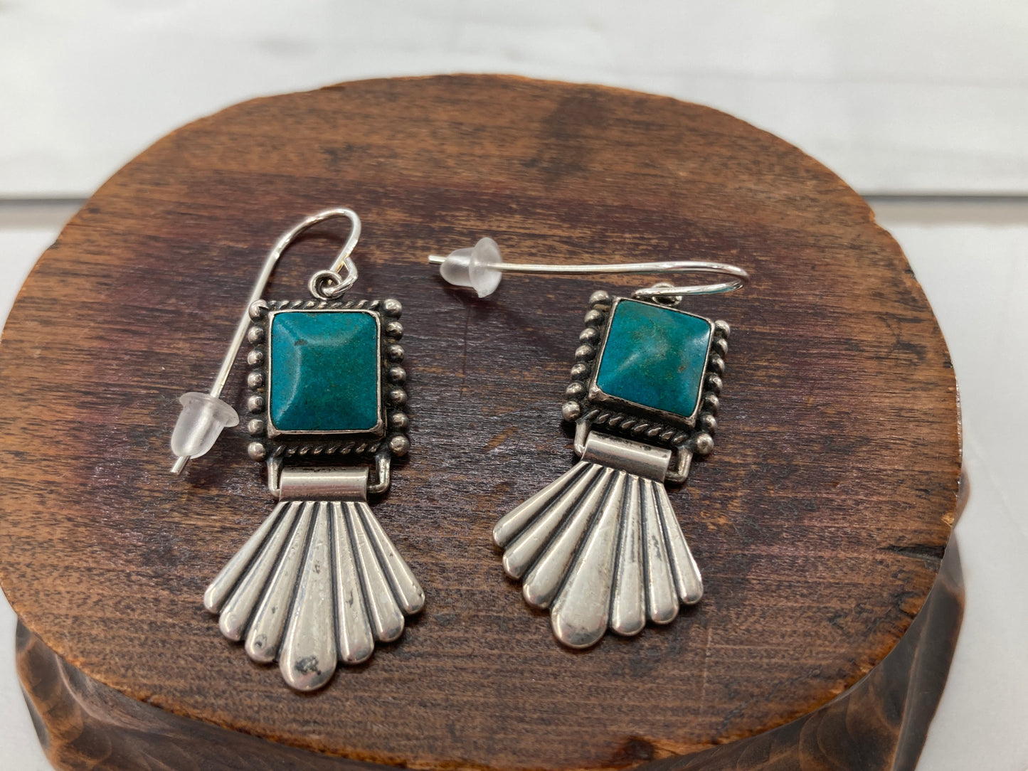 Azurite South American Earrings