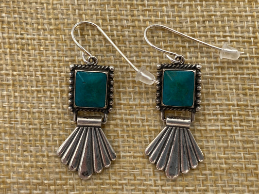 Azurite South American Earrings