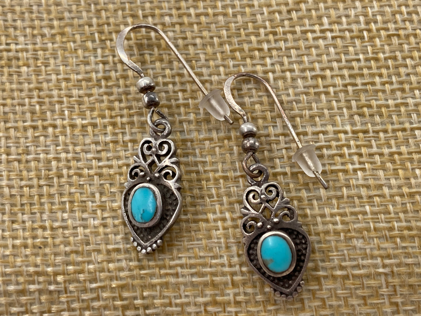 Hearts & Turquoise Earrings