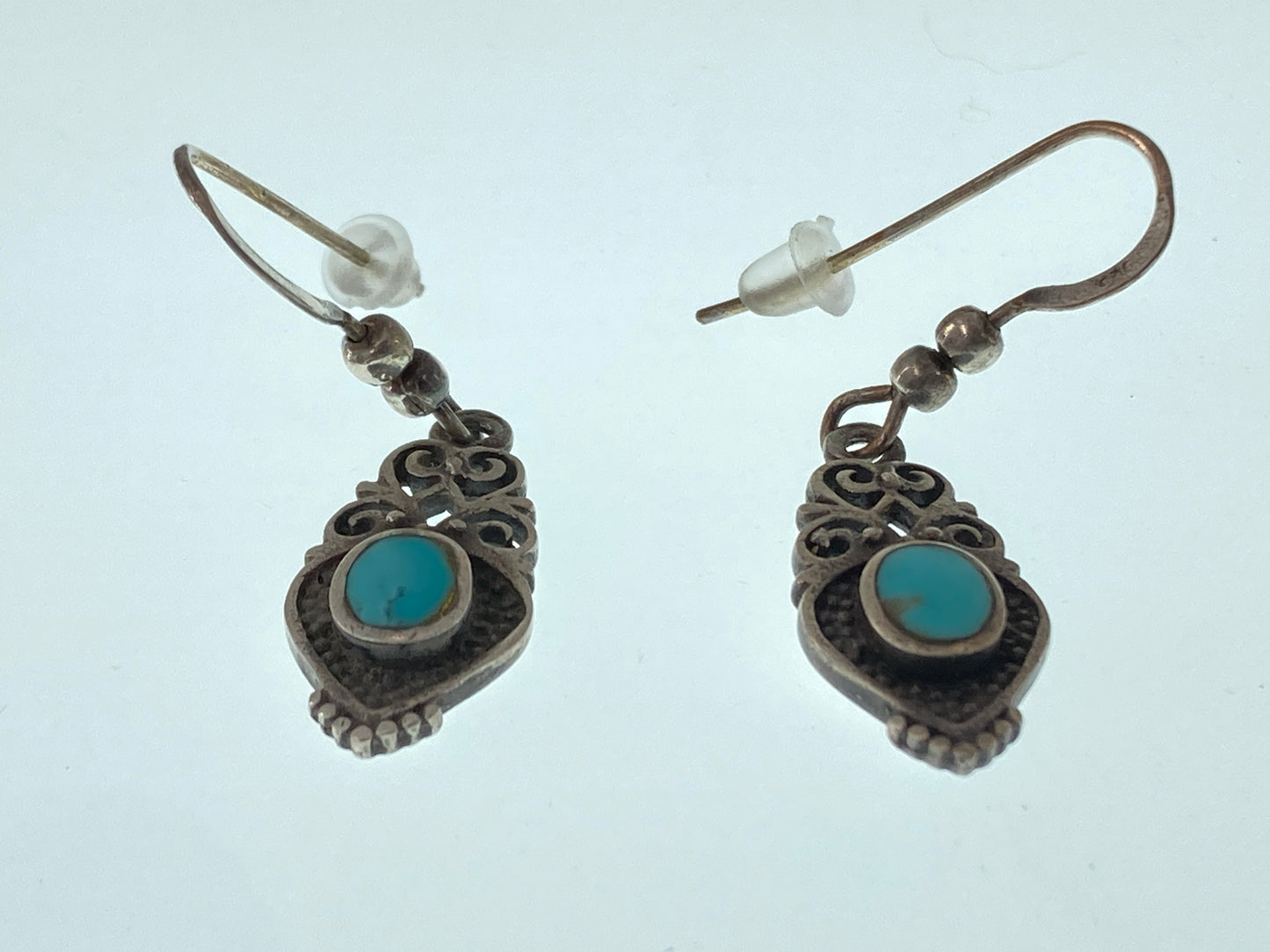 Hearts & Turquoise Earrings