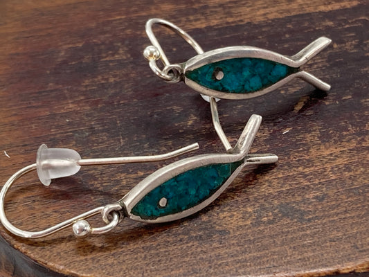 Turquoise Fish Earrings