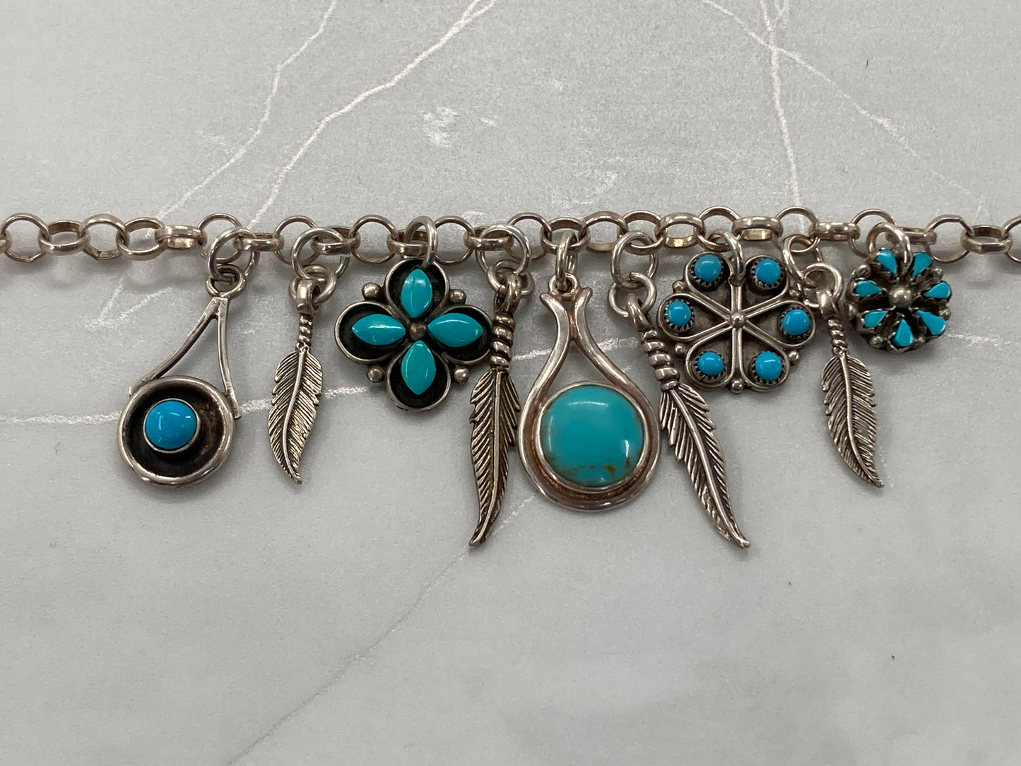 Impossible Turquoise Charm Bracelet