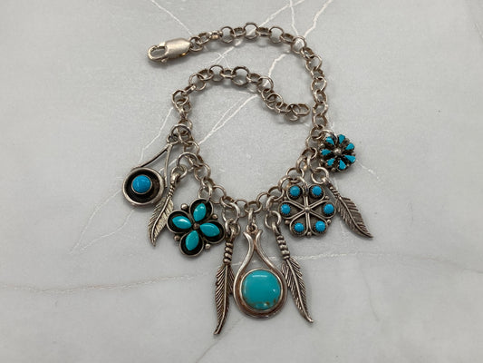 Impossible Turquoise Charm Bracelet